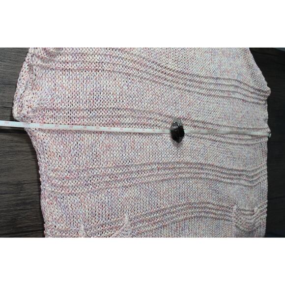 Theory Open Knit boxy blouse lagenlook small beachy coastal spring cotton silk - Picture 6 of 12